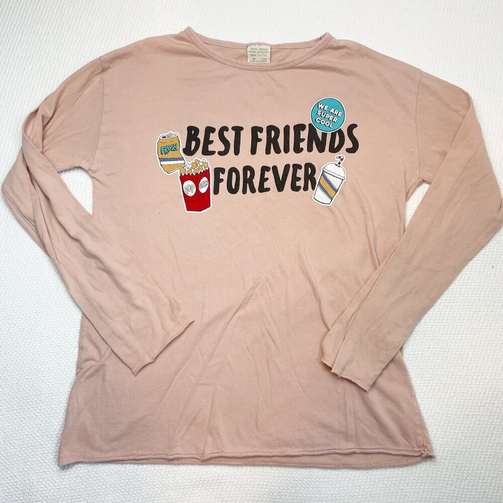 Zara Burger And Fries Long Sleeved Top